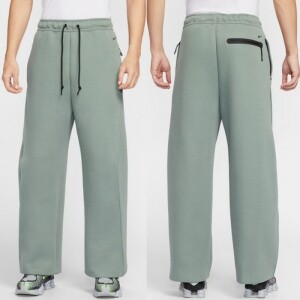 나이키 테크 남성 플리스 팬츠 루즈핏 오픈헴 겨울 따뜻한 트레이닝 바지 HV6542-364 010