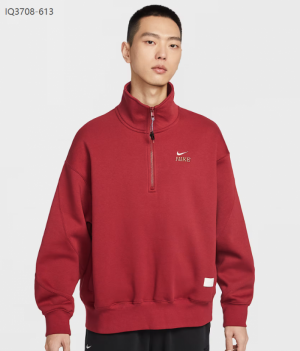 나이키 스포츠웨어 플리스 하프 캐주얼화 커플화 베이지 반집업 IQ3708-613