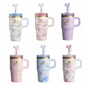 스탠리X러브쉑팬시 LoveShackFancy 퀜처 로사 보 핑크 591ml(20온스)