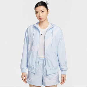 나이키 여성 스포츠웨어 스우시 우븐 후드 자켓 HM8972-423