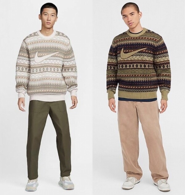 오픈마켓 우리들쇼핑,나이키 맨즈 스우시 페어 아일 니트 FZ0126-105 FZ0126-276