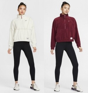 나이키 우먼스 후리스 하프집업 맨투맨 HV8465-133 HV8465-677