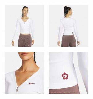 나이키 NIKE 발렌타인데이 크롭 집업 티셔츠 HF1133-100 631