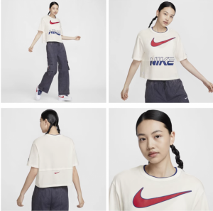 나이키 NIKE 우먼스 반팔 숏 탑 HF6291-133 687