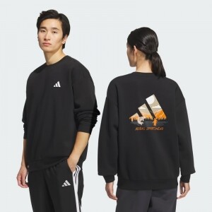 아디다스 ADIDAS 남여공용 백로고 기모 맨투맨 KF5192