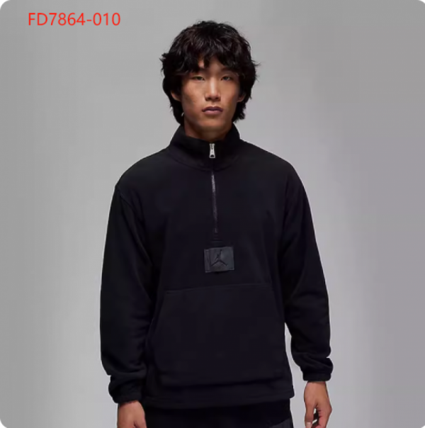 오픈마켓 우리들쇼핑,나이키 에어조던 에센셜 윈터라이즈드 플리스 맨즈 기모 맨투맨 하프집 FD7864-010