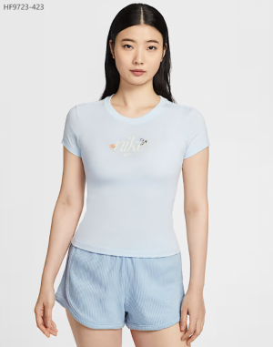나이키 칠 니트 슬림 그래픽 캐주얼 우먼스 티셔츠 HF9723-423