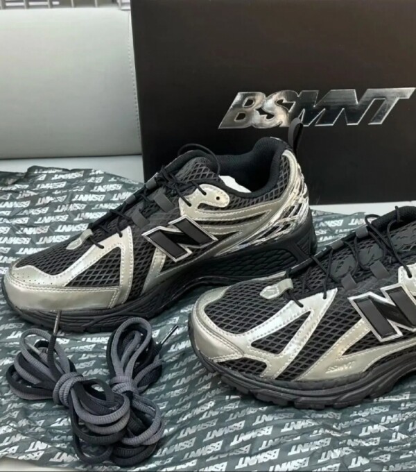 오픈마켓 우리들쇼핑,뉴발란스 x 더 베이스먼트 1906R 실버 메탈릭 커플화 운동화 블랙 M1906RBS