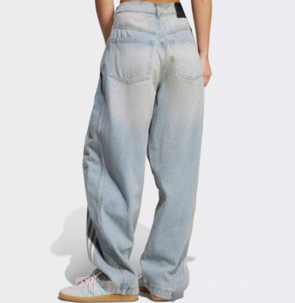 오픈마켓 우리들쇼핑,아디다스 아딜레늄 시즌 3 바나나 피티드 워시드 데님 우먼스 팬츠 블루 JX9212