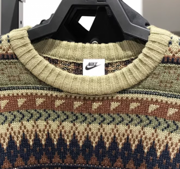 오픈마켓 우리들쇼핑,나이키 페어 아일 크루 스우시 니트 스웨터 오어 우드 브라운 FZ0126-276