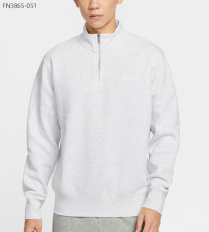 나이키 클럽 하프집 플리스 캐주얼화 커플화 긴팔 반 집업 FN3865-051