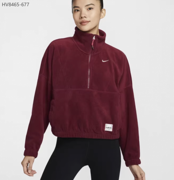 오픈마켓 우리들쇼핑,나이키 원 써마핏 하프집 트레이닝 우먼스 기모 티셔츠 HV8465-677