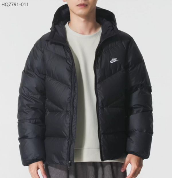 오픈마켓 우리들쇼핑,나이키 맨 윈드러너 스포츠웨어 후드 다운 점퍼 패딩 자켓 블랙 HQ7791-011