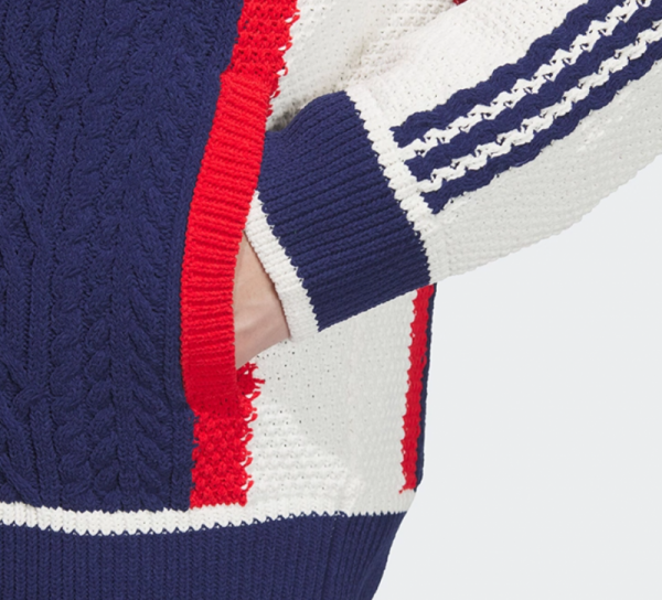 오픈마켓 우리들쇼핑,아디다스 오리지널 꽈배기 니트 커플화 가디건 집업 자켓 블루 JN0717