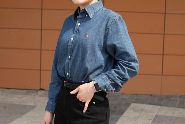 오픈마켓 우리들쇼핑,폴로 랄프로렌 청남방 여성 남성 커플용 샴브레이 데님 셔츠 블루 청셔츠