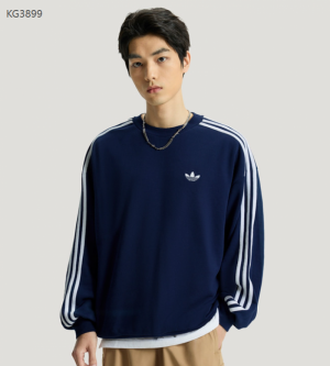 아디다스 3S 삼선 스웻셔츠 커플화 맨투맨 KG3899