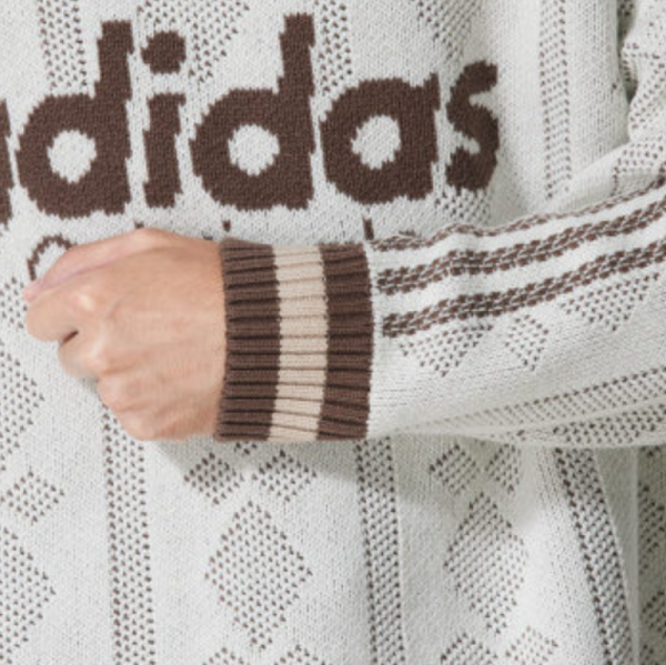 오픈마켓 우리들쇼핑,아디다스 오리지널 니트 스웨터 맨투맨 화이트 브라운 KS5956