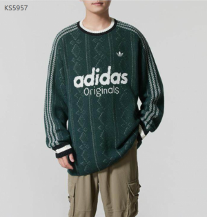 아디다스 오리지널 니트 스웨터 맨투맨 그린 KS5957