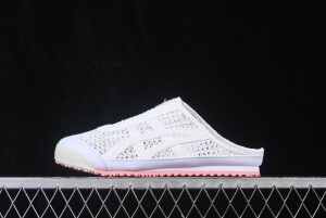 오니츠카타이거 멕시코 66 Slip On 뮬 화이트 핑크 슬리퍼 1183A707-105