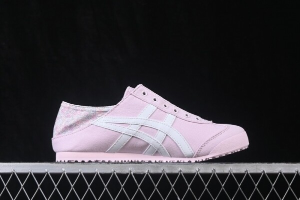 오픈마켓 우리들쇼핑,오니츠카타이거 멕시코 66 Slip On 핑크 화이트 스니커즈 1183C635-700