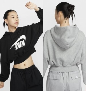 나이키 NIKE 스포츠웨어 크롭 프렌치 테리 풀오버 후디 FV7778-010 063 133