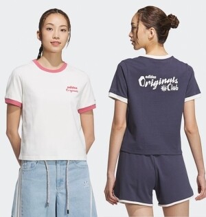 아디다스 ADIDAS 우먼스 라운드 반팔 티셔츠 JM7972 JM7973