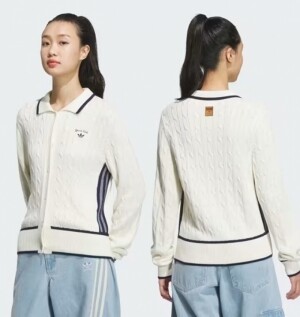 아디다스 ADIDAS 레트로 스포티 클럽 가디건 JM8017 JM8018