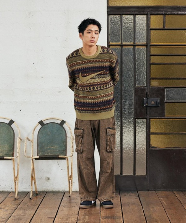 오픈마켓 우리들쇼핑,나이키 NIKE 페어 아일 스우시 니트 스웨터 FZ0126-105 276