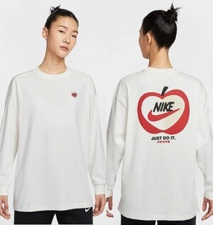 나이키 NIKE 우먼스 오버핏 긴팔 탑 티셔츠 IB1670-133
