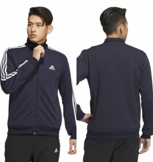 아디다스 ADIDAS 레귤러 핏 집업 더블니트 트랙탑 IA9447