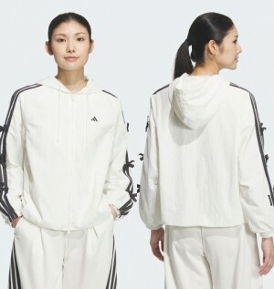 아디다스 ADIDAS 우먼스 3S 리본 댄스 후드 집업 바람막이 자켓 KR7602 KR7603