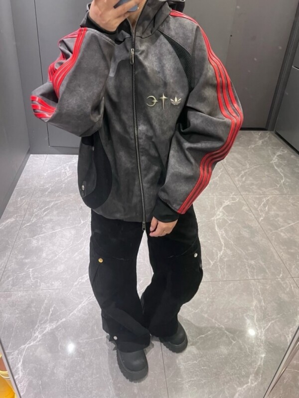 오픈마켓 우리들쇼핑,아디다스 ADIDAS 오리지널 빈티지 워싱 스트라이프 봄버 재킷