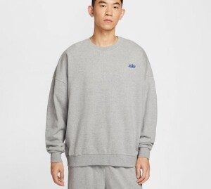 나이키 클럽 오버사이즈 크루넥 라이트그레이 남성 트레이닝 세트 IB8360-063
