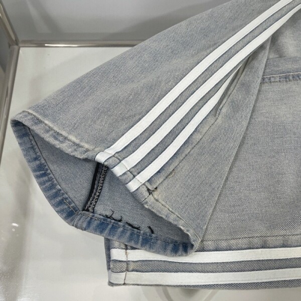 오픈마켓 우리들쇼핑,아디다스 ADIDAS 오리지널 삼선 워싱 와이드 데님 팬츠 라이트블루