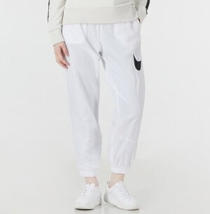 나이키 스포츠웨어 에센셜 미드라이즈 우븐 여성 팬츠 화이트 DM6184-100